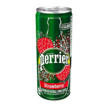 Perrier Sparkling Water Strawberry Can 250ml
