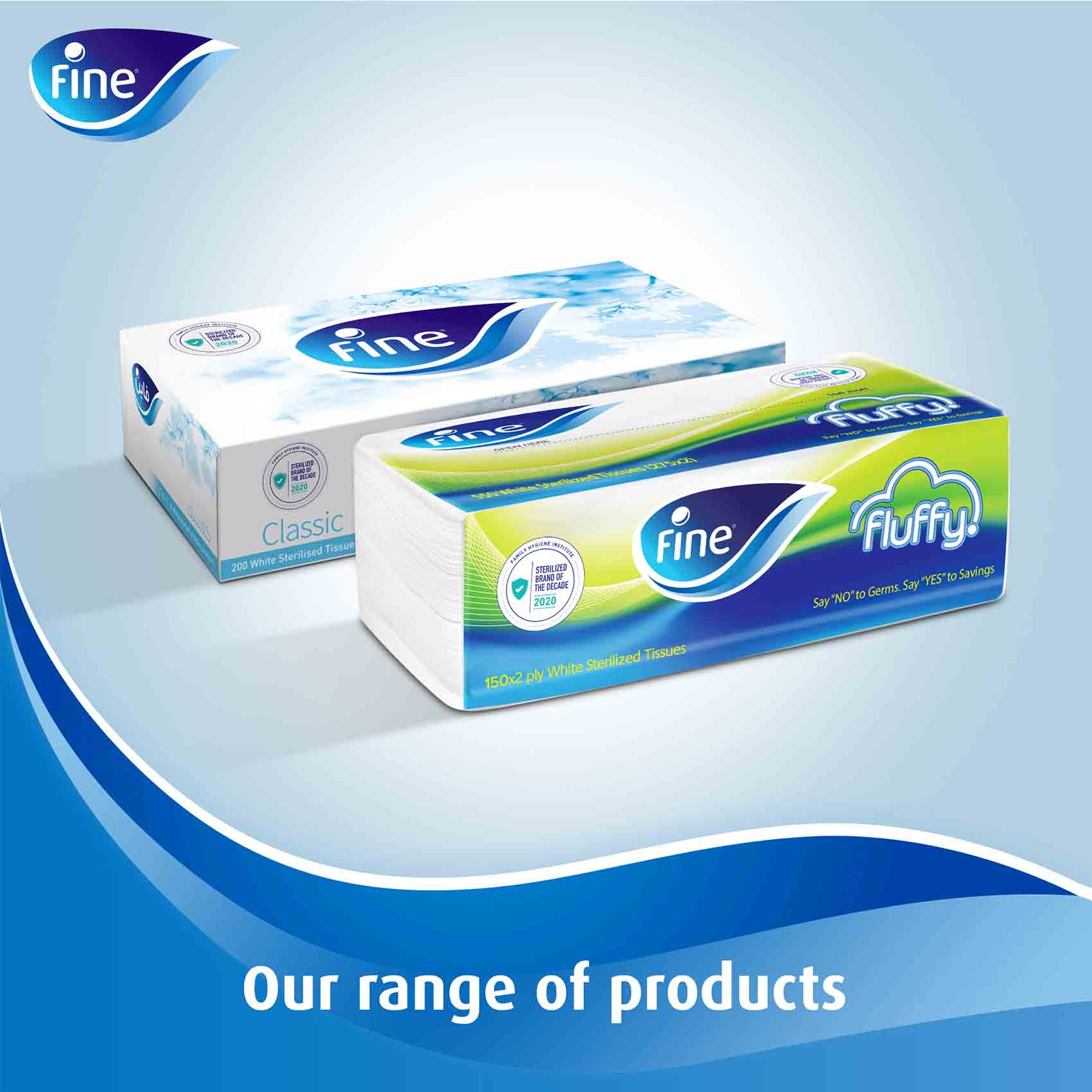 Fine Classic Facial Tissue 75 Sheet 2 Ply product thumbnail 2