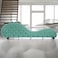 In House Romantic Chaise Longue Luxury And Romantic Design Sofa With Bed Mode Upholstery Pattern Of Velvet Fabric - Light Turquoise