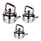 Besto 3 Set Steel Kettle 0.75ml   1L   1.5L Kettle Stove Top Tea Kettle-Steel Kettle-Karak Tea Kettle-Camping Kettle-Coffee Kettle Aluminium Kettle Pot Ideal for Home Office, Camping &amp; Hotel