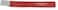 PB 804 Bent Slot chisel, slim shaft with an additional lateral cutting edge powder coated in red, with bent shaft
