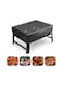 Generic Portable Bbq Charcoal Grill Black 35X27.5cm