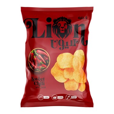 Lion Sweet Chili Flavour Potato Chips - 74 gram