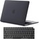 Ntech Macbook Air 13 Inch Case 2019 2018 Release A1932 With Keyboard Cover For 13 Inch Macbook Air Case With Retina Display Hard Shell, Black
