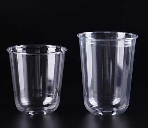 Star Cook 12oz Pet Plastic Cups with Lids (500ml)