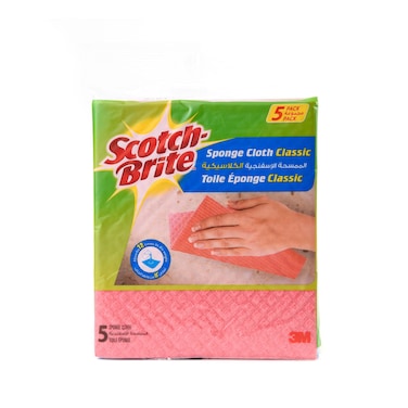 Scotch Brite Sponge Cloth Classic, 5 Pack