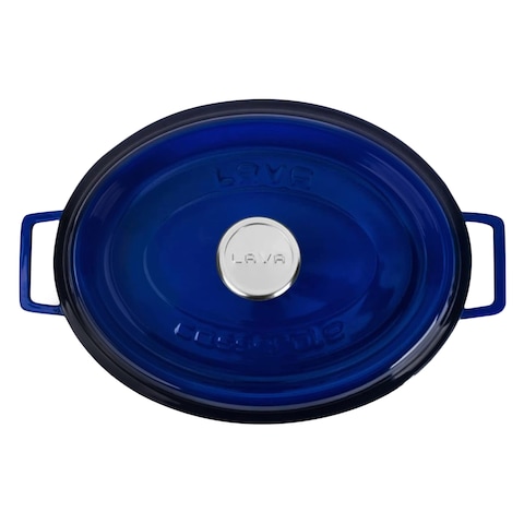 Lava Roasting Oval Casserole 27cm Blue