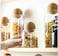 Star Cook 3Pcs/Set Glass Food Storage Jars with Wood Lid Ball, Bamboo Glass Storage Containers with Good Sealing, Different Sizes Coffee Container for Kitchen Counter, Pantry, Tea, Sugar, Flour