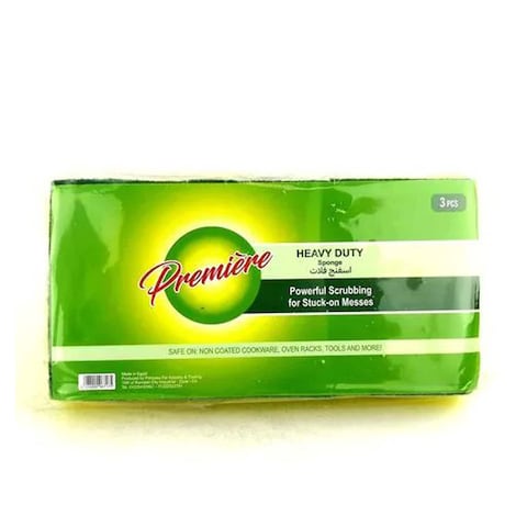 Premiere Anti Bacterial Sponge - 3 Pieces