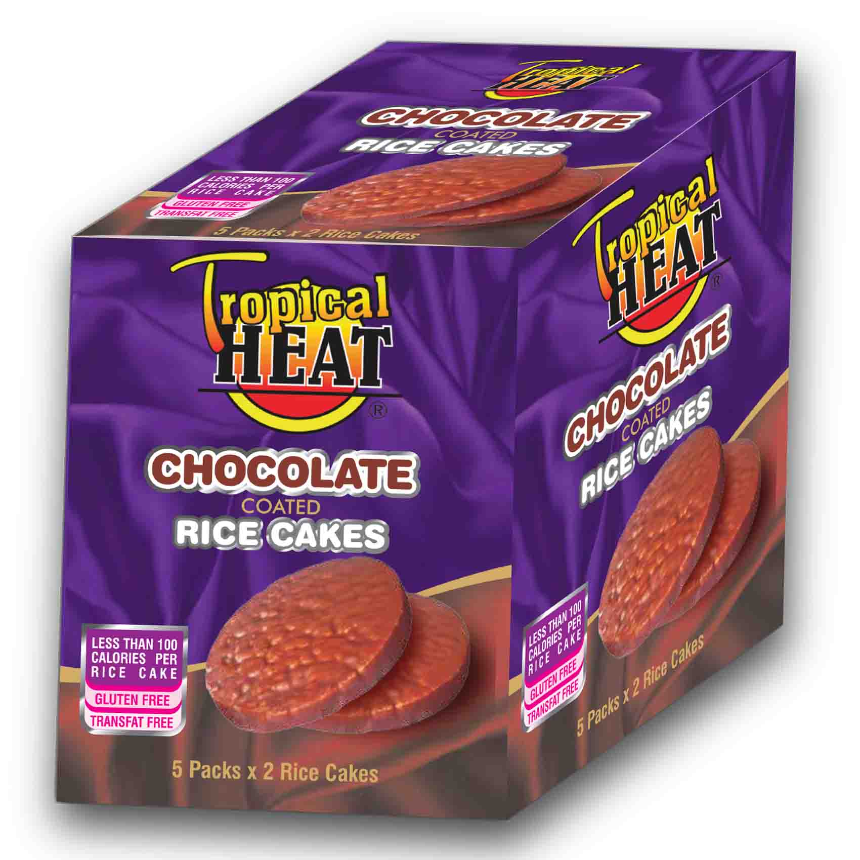 Tropical Heat Chocolate Rice Cakes 150G