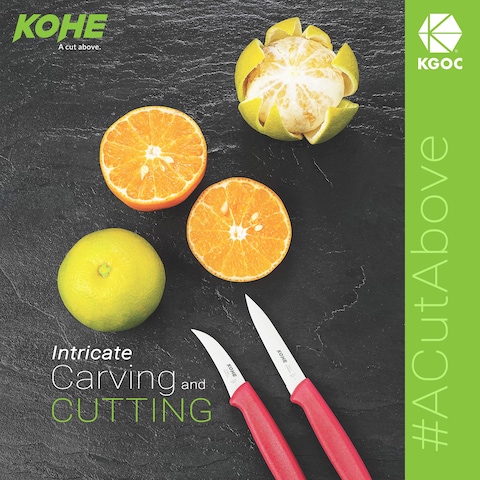 Kohe Stainless Steel Large Paring Chef/Kitchen Knife With Multi Purpose Use And Ergonomic Design, Assorted