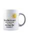 muGGyz Printed Ceramic Coffee Mug White