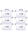 HIWARE Plastic Storage Box With Lid 7 LTR Semi Clear 6 Pcs Set   For Clothes, Toys, Books, Snacks, Shoes and Grocery Storage Box. (7 LTR)&hellip;
