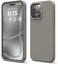 elago Liquid Silicone for iPhone 15 Pro MAX case cover Full Body Protection, Shockproof, Slim, Anti-Scratch Soft Microfiber Lining - Medium Grey
