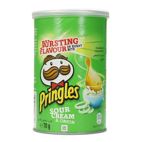 Pringles (برينجلز) بالكريمة الحامضة والبصل 70 جم