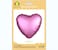 Party Time 1pc 18" Matte Pink Heart Shaped Foil Mylar Balloons For Mother's Day, Wedding Decoration &amp; Engagement - Birthday Party Supplies