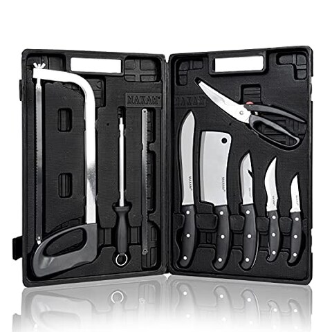 Maxam Kitchen Utensil Game Processing Set, 12&quot; x 18-5/8&quot; x 2-3/8&quot;, Black