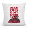 Loud Universe - Dead Pool Spirit Animal White Sequin Throw Pillow with Stuffing Unicorn Funny Dead Pool Fun Home Decor Pillow