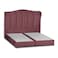 In House Shumt Velvet Bed Frame - Queen - 200x150 cm - Dark Pink