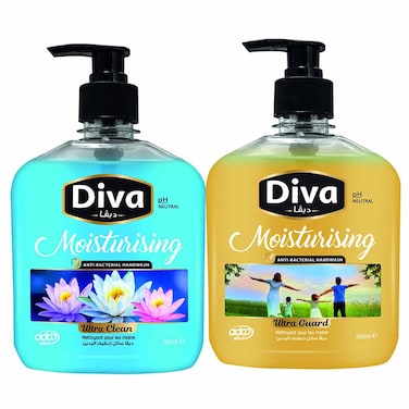 صابون سائل لليد ديفا - 500مل - 2 قطعة