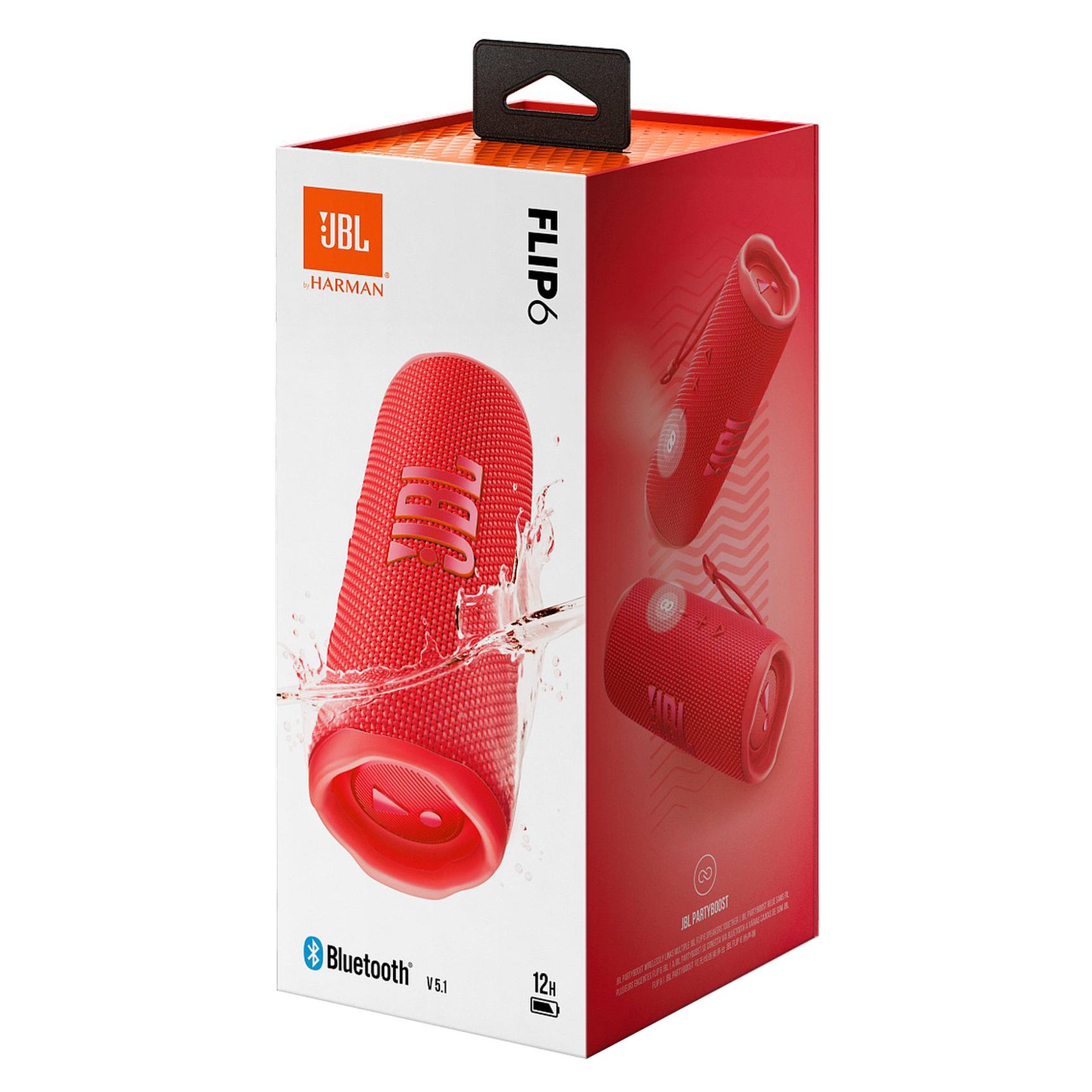 JBL Flip 6 IP67 Portable Bluetooth Speaker Waterproof With Powerful Sound And Deep Bass Red