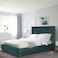 In House Alkmar Velvet Bed Frame - Queen - 200x140 cm - Turquoise