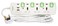Terminator brand 3 way universal power extension socket with 2 usb 3m cable 13a