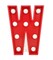 LED Marquee Letter Light Sign Wooden Red (W) 25cm