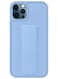 Zolo Finger Grip Holder and standing cover with Car Magnetic Multi-function Shockproof Protective Case Cover For iphone 11 Pro Light Blue