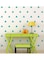 Spoil Your Wall 50-Piece Turquoise Triangle Decal Dots Blue 70x70cm