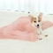 Comfortable Ultra Soft Pet Blanket With Self Warming Soft Cushion With Fleece Handfeel (Size 55×40CM)