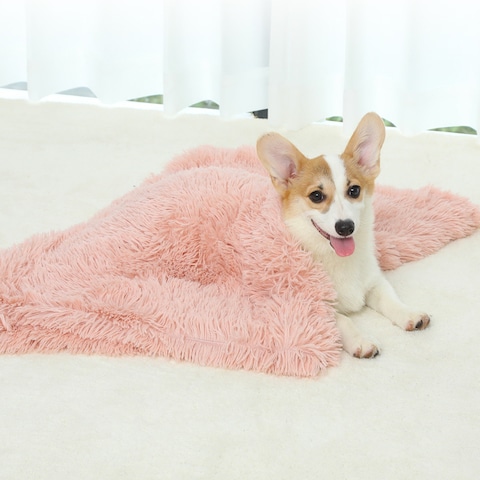 Comfortable Ultra Soft Pet Blanket With Self Warming Soft Cushion With Fleece Handfeel (Size 55×40CM)