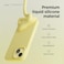 elago Liquid Silicone for iPhone 15 case cover Full Body Protection, Shockproof, Slim, Anti-Scratch Soft Microfiber Lining - Yellow