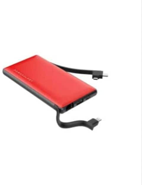WST 10000 mAh 6 IN 1 power bank STATION(Red colour)