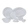 Royalford 50 Pcs Opalware Dinner Set, Rf10201, Assorted Design, Lightweight, Beautiful Design Opal Dishes Sets Service For 6