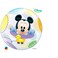 Qualatex Baby Mickey Single Bubble Balloon- 22-Inch Size