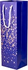 Cuisine Art Wine Bags, Wine Gift Paper Bags Single Bottle Wine Gift Bags Red Wine Tote Bags, 4.7 x 3.9 x 14.2&rsquo;&rsquo; Wine Gift Bags Kraft Paper Wine Bags Bulk with Handles, Pack of 6 Blue Gold