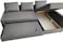 Karnak Convertible Sofa Cum Bed L-Shape Corner Sofa Plus Diwan Bed With Storage Box &amp; Cushion For Living Room, Home, Office, Apartment, Studio Room Size 215x150x75 Centimeters Ksb222