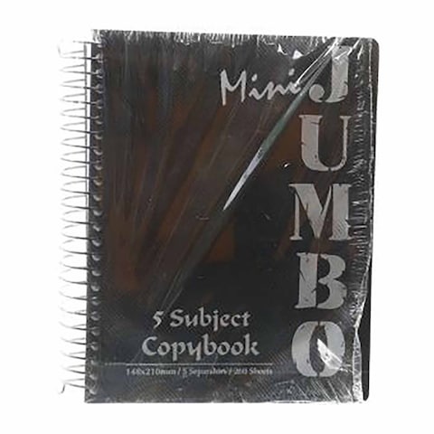 Mini Jumbo A5 Notebook - 5 Subjects