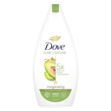 Dove Invigorating With Avocado Oil And Calendula Extract Body Wash 500ml