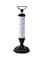 Generic Manual Drain Buster Sink Toilet Plunger Black/White