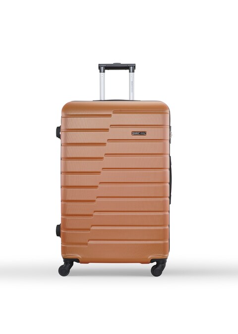 Para John Lightweight 1 Piece Single Size ABS Hard Side Small Cabin Carry Travel Luggage Trolley Bag With Lock For Men / Women / Unisex Hard Shell Strong