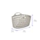 Strata, Flexi Basket, Cool Grey Color, Made in UK