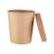 Hotpack Kraft Soup Cup 32 ounce with Lid, 5 Pieces