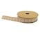 Jute Burlap Ribbon Beige with Pink Flower Print 5M Roll
