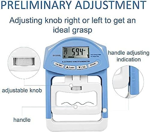 Digital Hand Dynamometer Grip Strength Measurement Meter