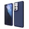 Soft Silicone Blue Case Cover For Samsung Galaxy S21 Ultra