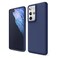Soft Silicone Blue Case Cover For Samsung Galaxy S21 Ultra