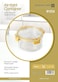 Royalford 550 ml Round Airtight Container With A Lid-Rf11254 Plastic Container With A Silicone Sealing Ring Fitted Lid Transparent Storage Container, Yellow