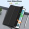 TRON New iPad 10.2 Inch Case 2021 9th Gen/ipad 8th Gen 2020 /ipad 7th Gen 2019 with Pencil Holder, Slim Stand Hard Back Shell Protective Smart Cover Case For iPad 10.2 / 10.5 Inch (2017) (Black)